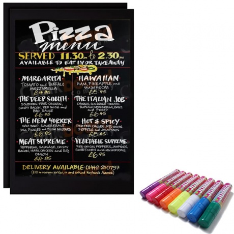 Writing Black Foil (Pack of 2 Sheets) For Snap Frames, A Boards & Poster Frames